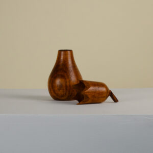 Wooden Pear-Shaped Box