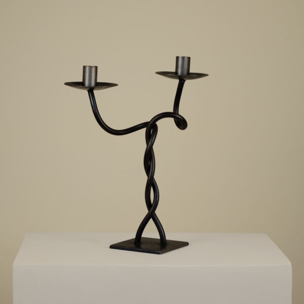 Twisted Iron Candle Holder - Image 3