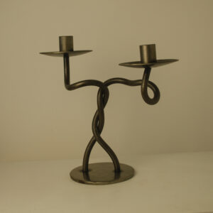 Twisted Iron Candleholder